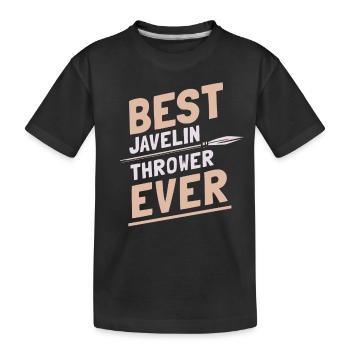 Meilleur lanceur de javelot de tous les temps Lancer de javelot - T-shirt bio Premium Enfant - noir - Devant