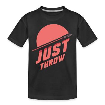 Il suffit de lancer le javelot lancer du javelot lancer du javelot lancer du javelot - T-shirt bio Premium Enfant - noir - Devant