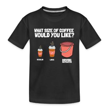 Driving Instructor Driver Car Parking Exam Driving - Kinder Premium Bio T-Shirt - Schwarz - Vorne
