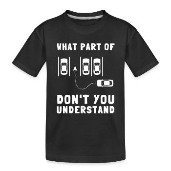 Driving Instructor Driver Car Parking Exam Driving - Kinder Premium Bio T-Shirt - Schwarz - Vorne