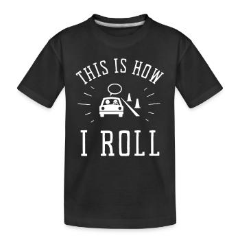 Driving Instructor Driver Car Parking Exam Driving - Kinder Premium Bio T-Shirt - Schwarz - Vorne