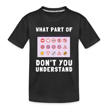 Driving Instructor Driver Car Parking Exam Driving - Kinder Premium Bio T-Shirt - Schwarz - Vorne