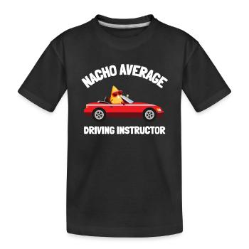 Driving Instructor Driver Car Parking Exam Driving - Kinder Premium Bio T-Shirt - Schwarz - Vorne