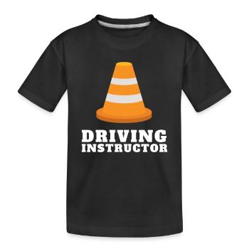 Driving Instructor Driver Car Parking Exam Driving - Kinder Premium Bio T-Shirt - Schwarz - Vorne