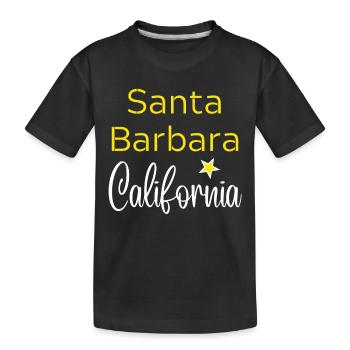 Santa Barbara California - T-shirt bio Premium Enfant - noir - Devant