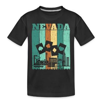 Nevada USA Bundesland Amerika Nevadan Carson City - Kinder Premium Bio T-Shirt - Schwarz - Vorne