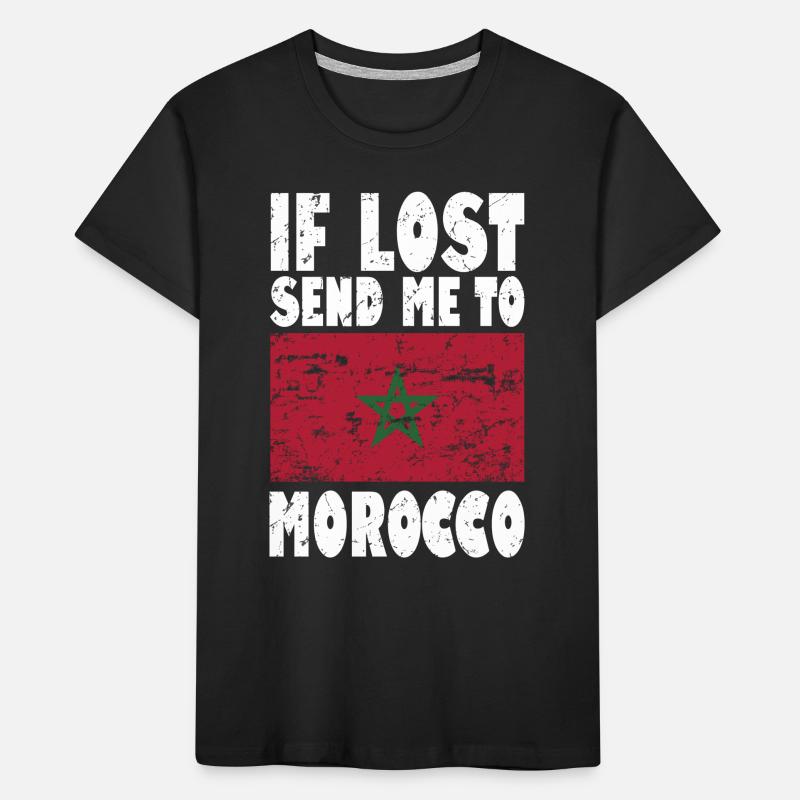 Drapeau du Maroc T-shirt bio Premium Enfant