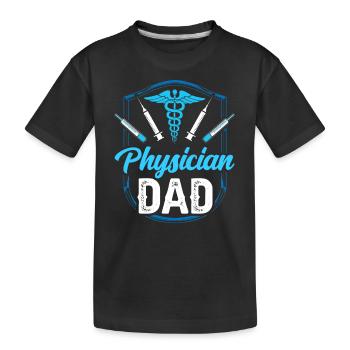 Docteur Père Médecine Médecin Profession Médecin - T-shirt bio Premium Enfant - noir - Devant