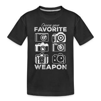 Photographie Choisissez votre - T-shirt bio Premium Enfant - noir - Devant