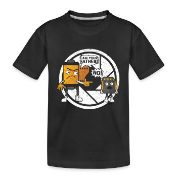 Fotografie Ich bin dein Vater Fotograf - Kinder Premium Bio T-Shirt - Schwarz - Vorne