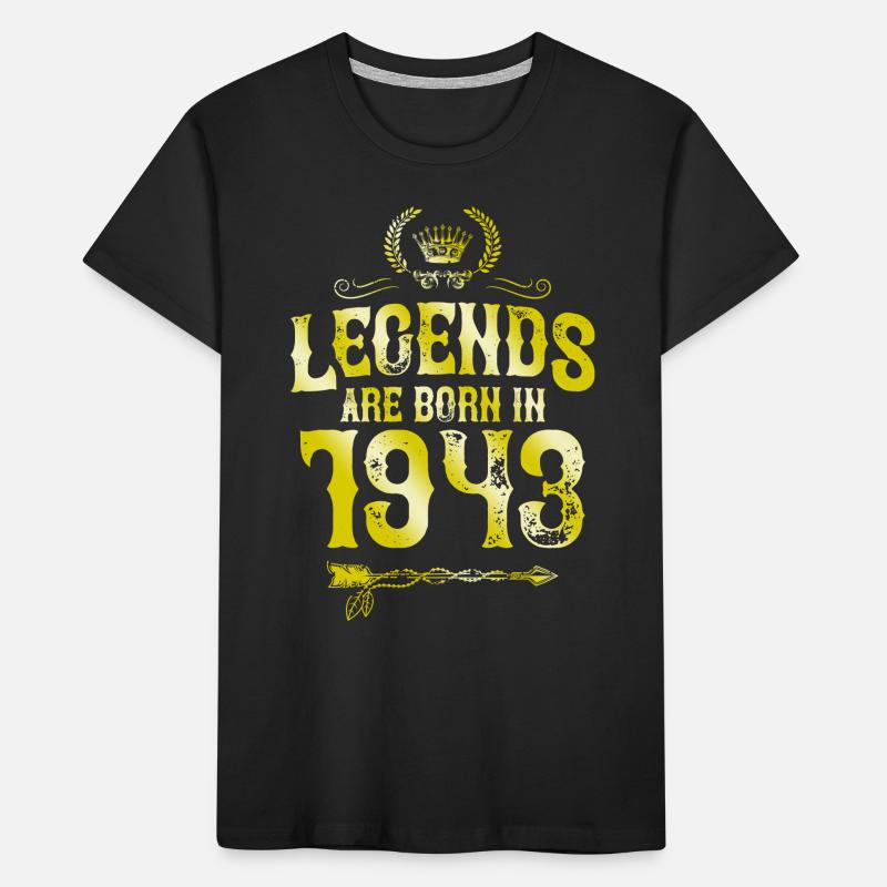 1943 legends born in Kids' Premium Organic T-Shirt