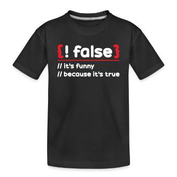 Programmierer Programmierung Software Coding Encoder - Kinder Premium Bio T-Shirt - Schwarz - Vorne