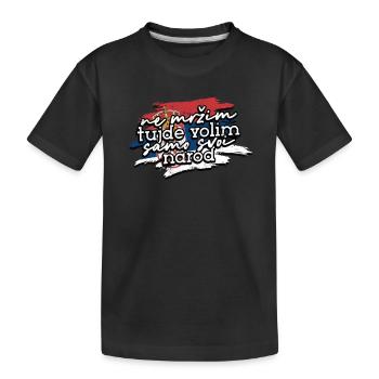 Balkan Serbia Slogan Flag proud - Balkans - T-shirt bio Premium Enfant - noir - Devant