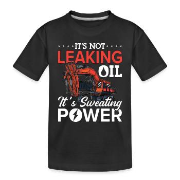 Conducteur d’excavatrice Excavatrice Ouvrier de la construction Excavatrices Cadeau - T-shirt bio Premium Enfant - noir - Devant