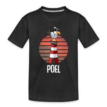 Ostseeinsel Poel - Kinder Premium Bio T-Shirt - Schwarz - Vorne