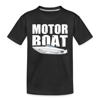 Canot automobile - T-shirt bio Premium Enfant - noir - Devant