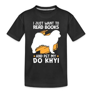 Faites un trait de Khyi et lisez le dogue tibétain - T-shirt bio Premium Enfant - noir - Devant