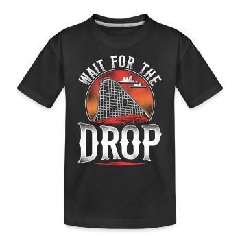 Montagnes russes vintage attendre - T-shirt bio Premium Enfant - noir - Devant