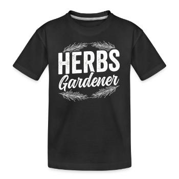 Herb Gardener Herbalisme Herb Garden Herb Herb - T-shirt bio Premium Enfant - noir - Devant