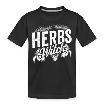 Herbal Witch Herb Garden Herb - T-shirt bio Premium Enfant - noir - Devant