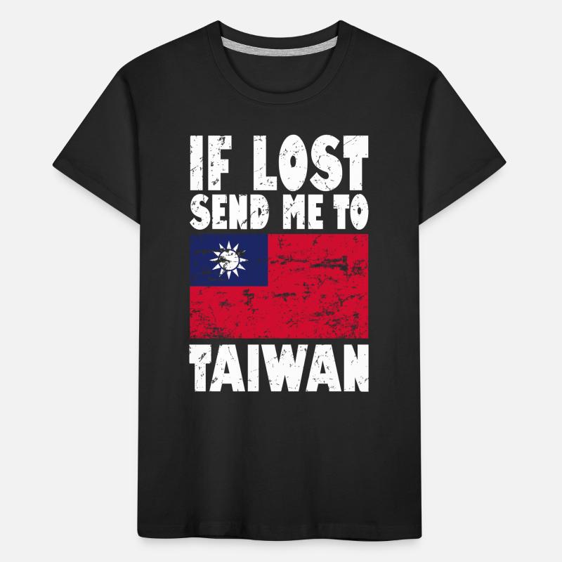 Drapeau de Taïwan T-shirt bio Premium Enfant