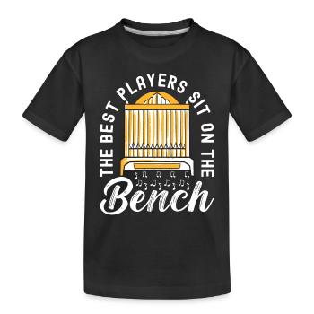 Organ Organist Organ Player - Kids' Premium Organic T-Shirt - black - Front