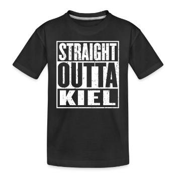 Straight Outta Kiel Vintage - T-shirt bio Premium Enfant - noir - Devant