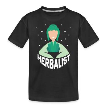 Herboriste Herb Herb Herb Herb Garden - T-shirt bio Premium Enfant - noir - Devant