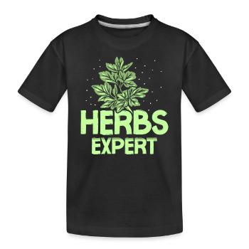 Herb Expert Herb Herb Garden Herb Herb - T-shirt bio Premium Enfant - noir - Devant