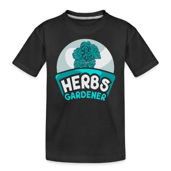 Herb Gardener Herb Herb Garden Herbalisme - T-shirt bio Premium Enfant - noir - Devant