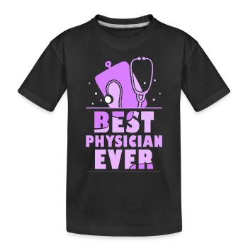Le meilleur médecin de tous les temps Profession médicale - T-shirt bio Premium Enfant - noir - Devant