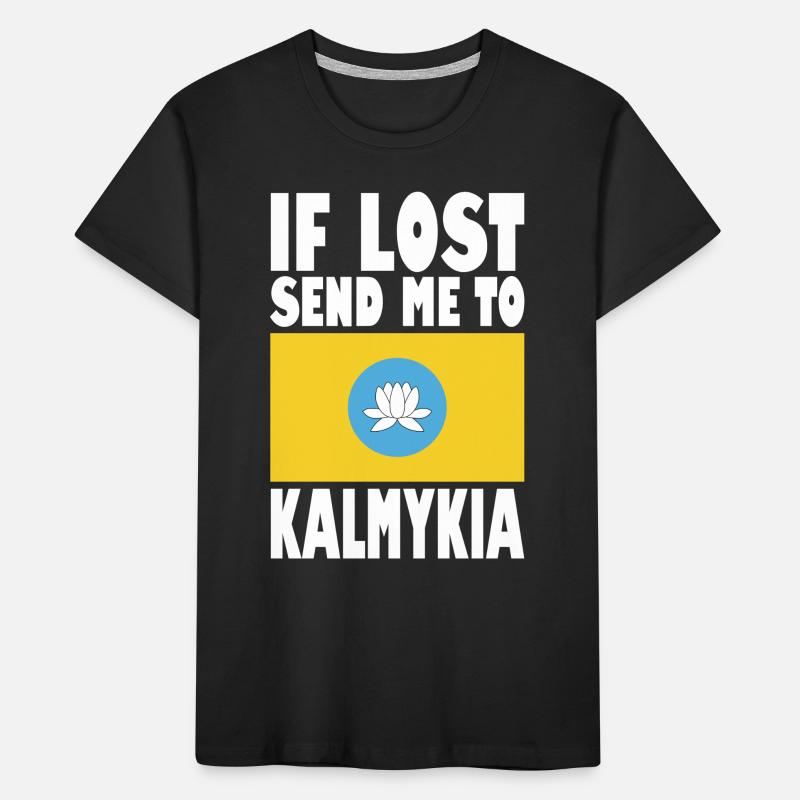 Drapeau de Kalmoukie T-shirt bio Premium Enfant