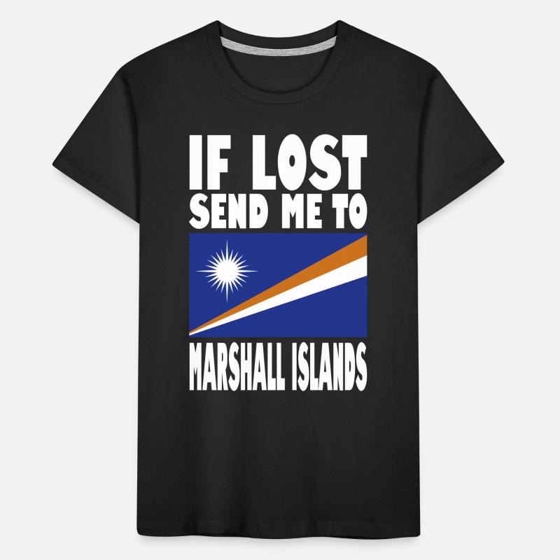 Marshall Islands Flag Saying Kids' Premium Organic T-Shirt