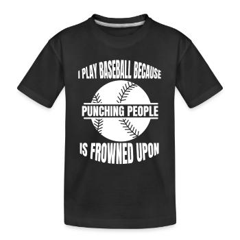 Baseball Baseball Lover Cadeau Jeu de baseball - T-shirt bio Premium Enfant - noir - Devant