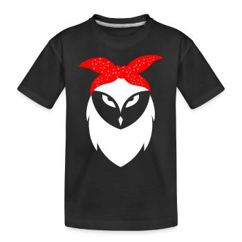 Hibou - T-shirt bio Premium Enfant - noir - Devant