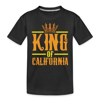 Roi de Californie États-Unis État d’Amérique Californie - T-shirt bio Premium Enfant - noir - Devant