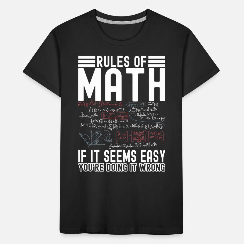 Math Teacher Mathematics Kids' Premium Organic T-Shirt