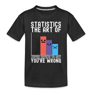 Math Teacher Mathematics - Kids' Premium Organic T-Shirt - black - Front