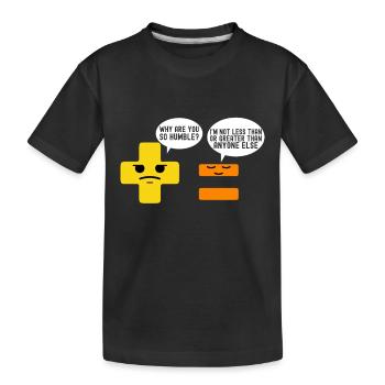 Professeur de mathématiques Mathématiques - T-shirt bio Premium Enfant - noir - Devant
