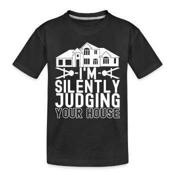 Architecture d’architecte - T-shirt bio Premium Enfant - noir - Devant
