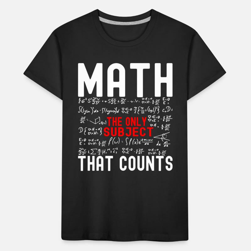 Math Teacher Mathematics Kids' Premium Organic T-Shirt