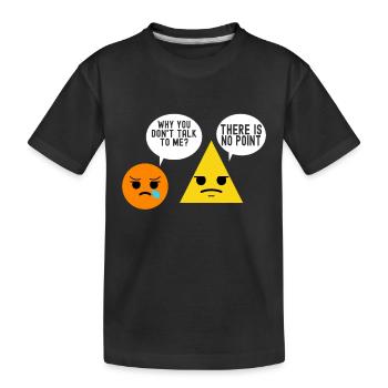Professeur de mathématiques Mathématiques - T-shirt bio Premium Enfant - noir - Devant