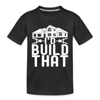 Architecture d’architecte - T-shirt bio Premium Enfant - noir - Devant
