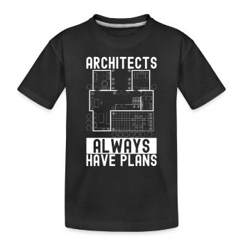 Architecture d’architecte - T-shirt bio Premium Enfant - noir - Devant