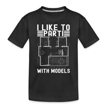 Architecture d’architecte - T-shirt bio Premium Enfant - noir - Devant