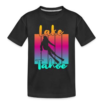 Lac Tahoe - T-shirt bio Premium Enfant - noir - Devant