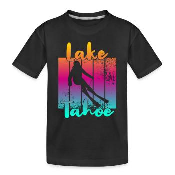 Lac Tahoe - T-shirt bio Premium Enfant - noir - Devant