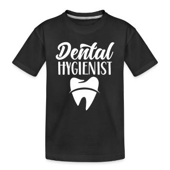 Hygiénistes dentaires Hygiène dentaire Équipe dentaire - T-shirt bio Premium Enfant - noir - Devant