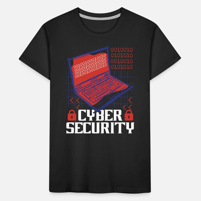 Cybersécurité Hack Sécurité informatique Cybersécurité T-shirt bio Premium Enfant
