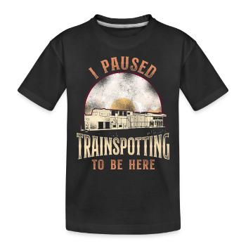 Conducteur de train diesel de marchandises - T-shirt bio Premium Enfant - noir - Devant